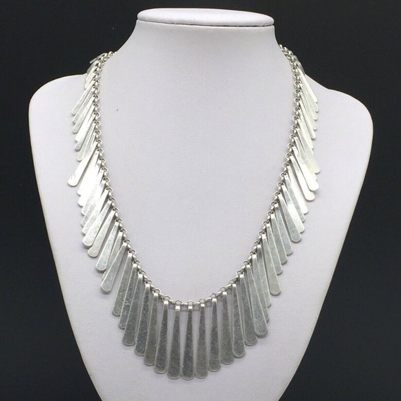 Lucky Brand Jewelry - Lucky Brand Fringe Spikes Statement Necklace
